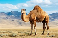 Camel mammal animal landscape. AI generated Image by rawpixel.