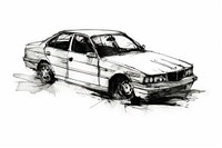 Car drawing vehicle sketch. AI generated Image by rawpixel.