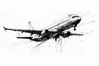 Airplane airplane drawing aircraft. AI generated Image by rawpixel.