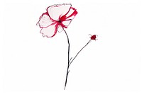 Flower drawing flower sketch. AI generated Image by rawpixel.