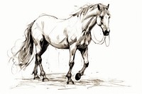 Horse drawing horse animal. AI generated Image by rawpixel.