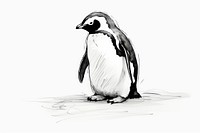 Penguin penguin drawing animal. AI generated Image by rawpixel.