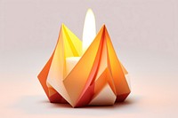 Candle candle origami paper. AI generated Image by rawpixel.