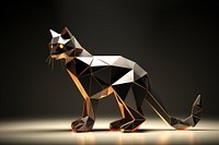 Cat origami art mammal. AI generated Image by rawpixel.