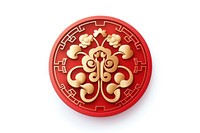 Chinese new year badge logo white background. AI generated Image by rawpixel.