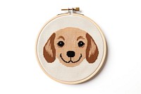 Dog face embroidery pattern mammal. AI generated Image by rawpixel.