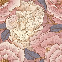 Camelia flower art pattern petal. AI generated Image by rawpixel.