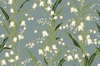 Lily of the valley flower pattern plant backgrounds. 