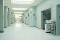 Hospital hospital architecture corridor. AI generated Image by rawpixel.