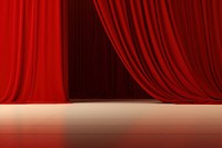 Red carpet with red carpet and red curtains stage architecture backgrounds. AI generated Image by rawpixel.