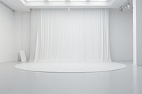 White photoshoot studio architecture electronics furniture. AI generated Image by rawpixel.