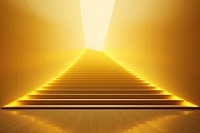Yellow golden staircase with gold light ray for award ceremony architecture lighting sunlight. AI generated Image by rawpixel.