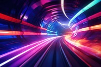 Subway tunnel light purple. AI generated Image by rawpixel.