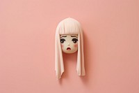 Crying doll toy cartoon representation. AI generated Image by rawpixel.