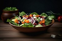Salad vegetable cheese food. AI generated Image by rawpixel.