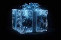 Gift box gift ice crystal. AI generated Image by rawpixel.