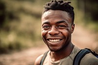 African American man smile adult hairstyle. AI generated Image by rawpixel.