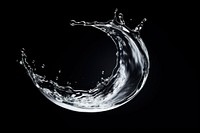 Moon shape water moon. AI generated Image by rawpixel.