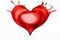 Heart heart shape white background. AI generated Image by rawpixel.