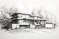 Building sketch drawing architecture. AI generated Image by rawpixel.