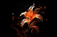 Flower flower burning plant. AI generated Image by rawpixel.