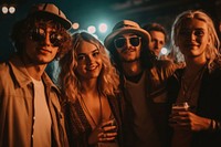 Partying nightclub glasses adult. AI generated Image by rawpixel.
