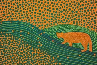Safari wildlife leopard pattern. AI generated Image by rawpixel.