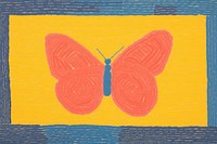 A butterfly backgrounds painting pattern. AI generated Image by rawpixel.