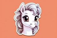 Pony cartoon animal mammal. AI generated Image by rawpixel.