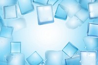 Ice cubes backgrounds frozen blue. AI generated Image by rawpixel.