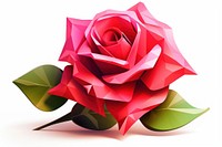 Rose rose origami flower. AI generated Image by rawpixel.