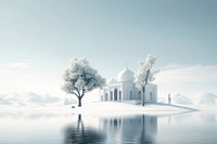 Mosque landscape outdoors nature. AI generated Image by rawpixel.
