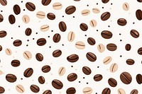 Coffee beans pattern backgrounds abundance. AI generated Image by rawpixel.