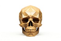 Skull art paper white background. AI generated Image by rawpixel.