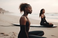 African American women sports outdoors nature. AI generated Image by rawpixel.