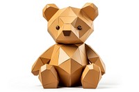 Teddy bear origami paper art. AI generated Image by rawpixel.
