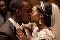 African wedding bride ceremony. AI generated Image by rawpixel.