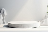 Podium furniture table white. AI generated Image by rawpixel.