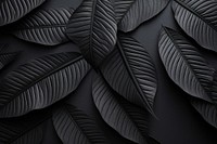Leaf black backgrounds monochrome. AI generated Image by rawpixel.