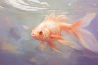 Goldfish swimming animal underwater wildlife. AI generated Image by rawpixel.