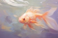 Goldfish swimming animal underwater wildlife. 