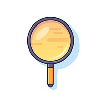 Magnifying glass shape white background reflection. AI generated Image by rawpixel.