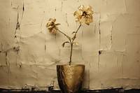 Flower pot art painting plant. AI generated Image by rawpixel.
