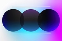3 circle shape light technology astronomy. AI generated Image by rawpixel.