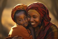 African woman portrait photo togetherness. AI generated Image by rawpixel.