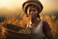 African woman outdoors portrait nature. AI generated Image by rawpixel.