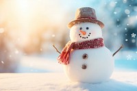 Snowman outdoors winter nature. AI generated Image by rawpixel.