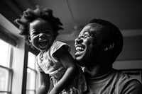 Father laughing portrait adult. AI generated Image by rawpixel.