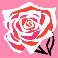 Rose flower shape plant. AI generated Image by rawpixel.