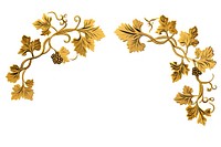 Grape vine pattern gold white background. AI generated Image by rawpixel.